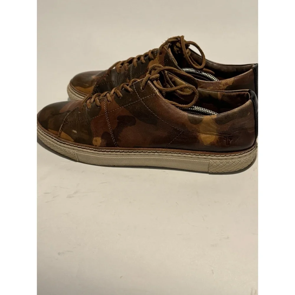 Frye Men's Essex Low Camo Sneakers Brown/Tan Size 11.5